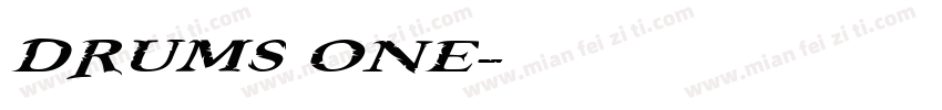 DRUMS ONE字体转换